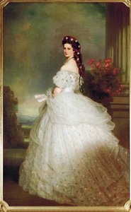 Empress Elisabeth in a Starry Gown by Franz Xaver Winterhalter