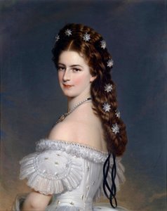 Portrait of Elisabeth of Wittelsbach (Sissi) by Franz Xaver Winterhalter