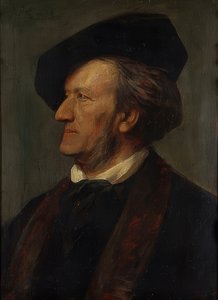 Portrait of Composer Richard Wagner (1813-1883) by Franz von Lenbach