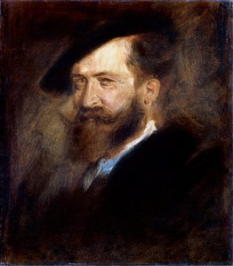 Portrait of the Artist Wilhelm Busch by Franz von Lenbach