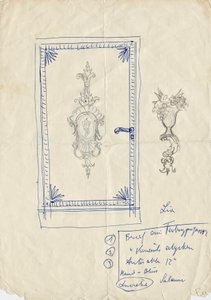 Design Sketch for a Door by Franz von Matsch