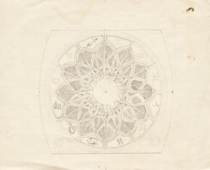 Sketch for the Dial of the Anchor Clock (?)