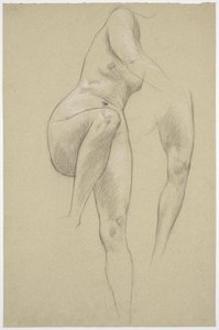 Female Nude Study by Franz von Matsch