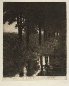 Trout Pond by Franz von Stuck