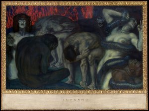 Inferno. 1908 by Franz von Stuck