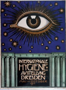 Poster for the 1911 First International Hygiene Exhibition, 1911