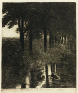 The Trout Pool by Franz von Stuck