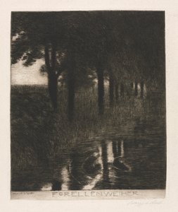 Trout Pond by Franz von Stuck
