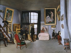 The Studio of Bazille by Frédéric Bazille
