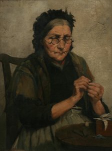 The Thread of Life Runs Smooth as Yet, 1885 by Fred Millard