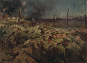 The 4th Suffolks at Neuve Chapelle on 11th March 1915 by Fred Roe