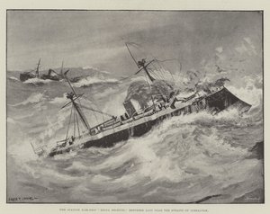 The Spanish War-Ship, Reina Regente, Reported Lost Near the Straits of Gibraltar by Fred T. Jane