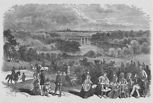 View from Belmont Mansion, Fairmount Park by Frederic B. Schell