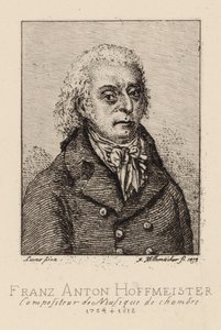 Portrait of the Composer Franz Anton Hoffmeister, 1754-1812