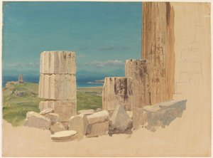 Broken Columns, View from the Parthenon by Frederic Edwin Church