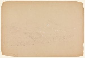 Distant View of the Katahdin shown from West by Frederic Edwin Church