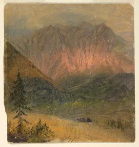 Alpine Study of a Sunset, July 1868 by Frederic Edwin Church