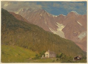 An Alpine Landscape in Switzerland, August 1868 by Frederic Edwin Church