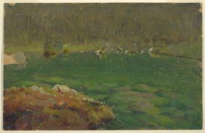 Alpine Lake, Bavaria or Switzerland, 1868