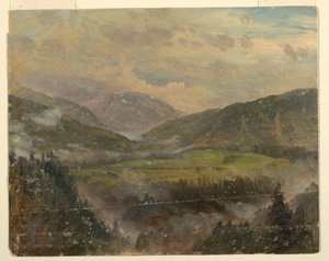 Alpine Landscape (Bavaria or Switzerland), 1868