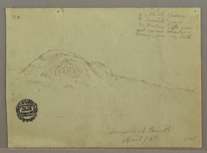 Bare Hill, Acropolis at Corinth, Greece, April 1869 by Frederic Edwin Church