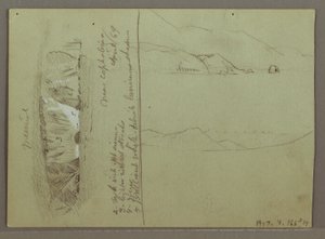 Bare Hill, Acropolis at Corinth, Greece, April 1869 by Frederic Edwin Church