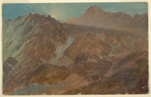 Bernese Alps, Switzerland, August 1868 by Frederic Edwin Church