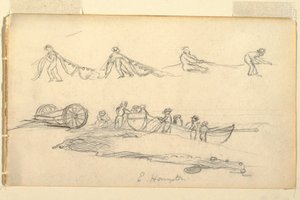 Boat with Woman and Children, July–August 1858 by Frederic Edwin Church