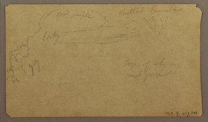 Botanical Sketches; Verso: Clouds, July 1865 by Frederic Edwin Church