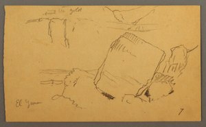 Boulders, February Possibly 1868 by Frederic Edwin Church