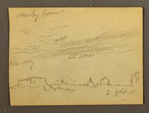Cloud Study Over Buildings, Possibly 1868-69