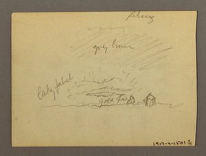 Cloud Study Over Buildings, Possibly 1868-69 by Frederic Edwin Church