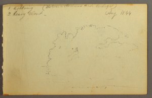 Cloud Study, 1844 by Frederic Edwin Church