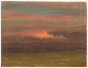 Cloud study at sunset, 1860–70
