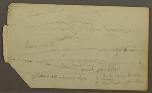 Cloud study over hills, possibly 1857–58 by Frederic Edwin Church