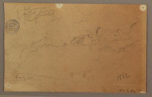 Drawing, Cloudy Sky, 1863