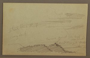Drawing, Cloudy Sky, Possibly 1860s by Frederic Edwin Church