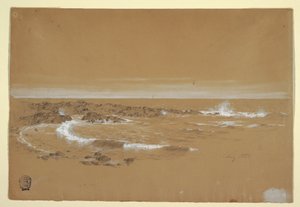 Drawing, Coastline, Grand Manan, Canada, August 1851 by Frederic Edwin Church