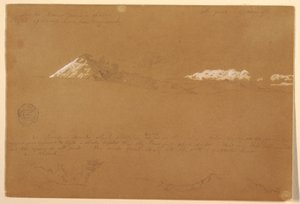 Cotapaxi, Morning, from the Temple of the Sun, Quito, Ecuador, June 24, 1857