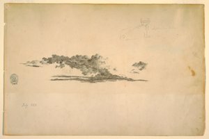 Cow, clouds, July and September 1844 by Frederic Edwin Church