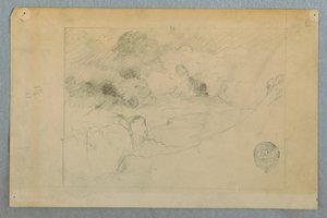Distant View of Sangay Volcano Erupting, Ecuador, 1857–62