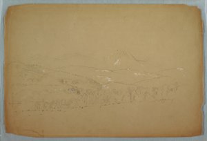 Distant View of the Katahdin Shown from West, ca. 1856