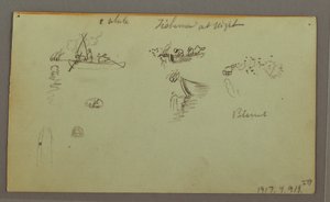 Figure Studies, Pack Donkey, Sailboat, Possibly 1868