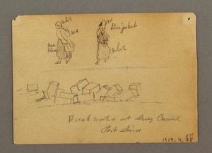 Figure Studies with Dogs, Egypt, 1868 by Frederic Edwin Church