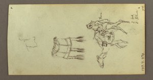 Figure and Camel Studies, February 22, 1868 by Frederic Edwin Church