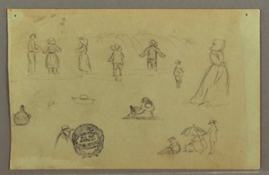 Figure Studies by the Surf, Possibly 1857-58 by Frederic Edwin Church