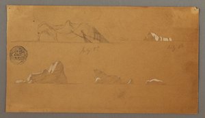 Floating Icebergs, July 5 and 6, 1859