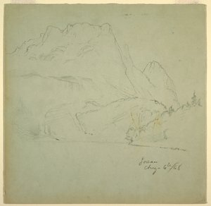 From one of the Gosau Lakes, Salzkammergut, August 6, 1868 by Frederic Edwin Church