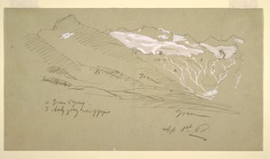 From the Bernese Alps, Bel Arp, August 1868 by Frederic Edwin Church