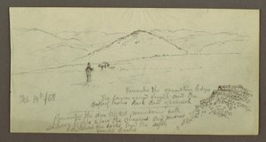 Heap of Stones, Plain and Mountains, Sun, February 19, 1868 by Frederic Edwin Church